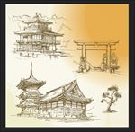 古典建筑线条 抽象建筑