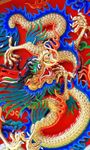 浮雕彩雕中国龙玄关隔断