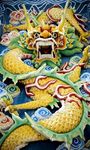 浮雕彩雕中国龙玄关隔断