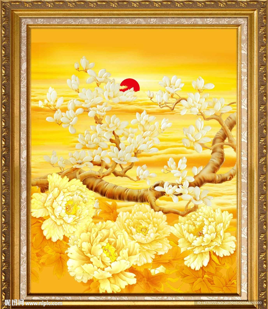 国画牡丹