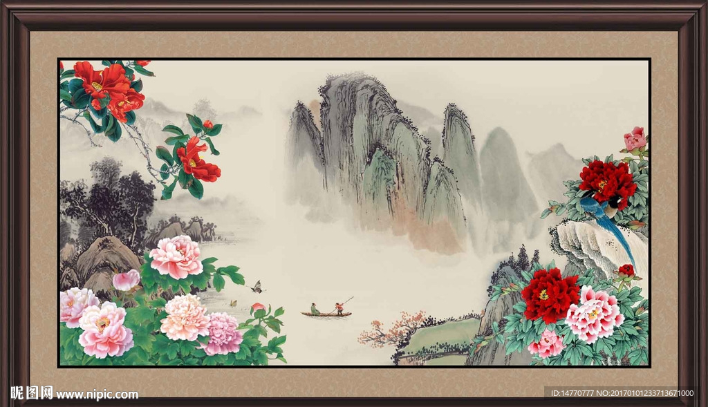 国画牡丹