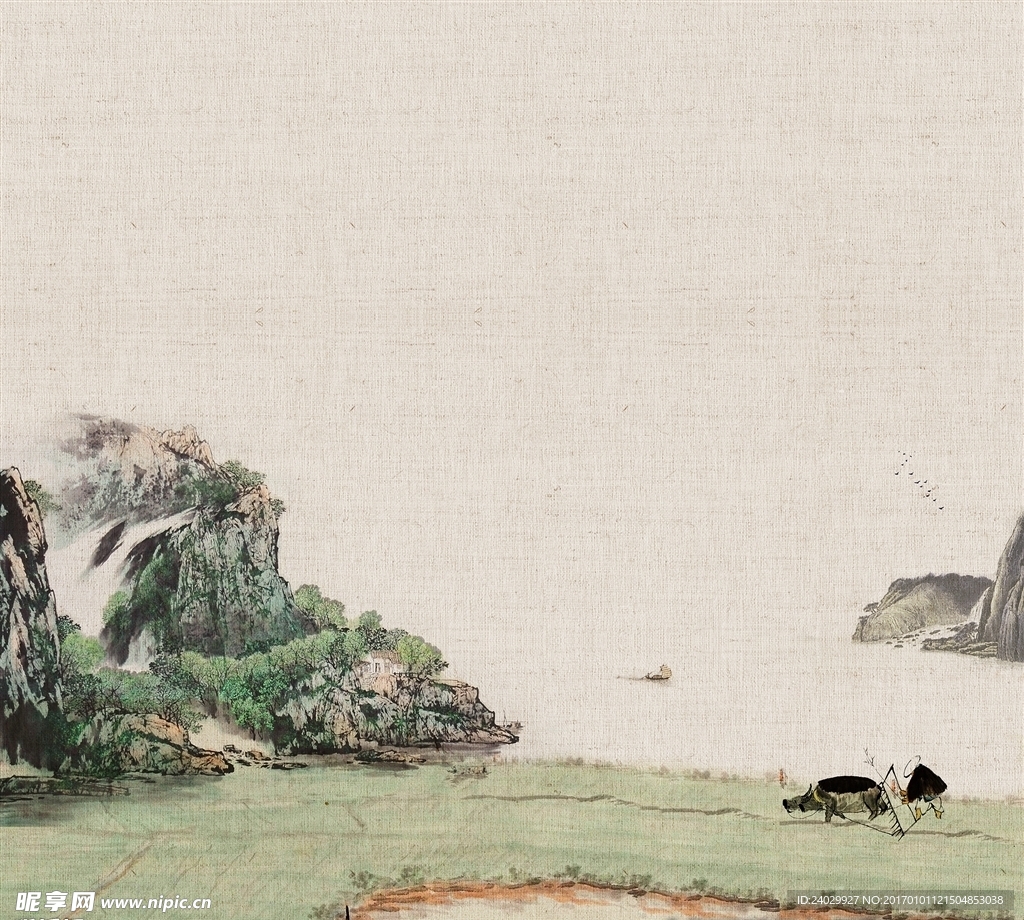 中国风 地产 平面 广告 主画