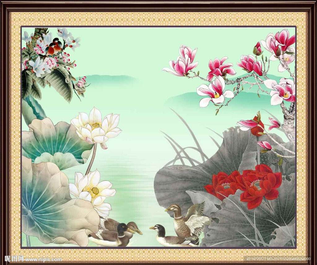 荷花图