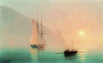 欧式海景油画 风景油画 手绘