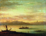 欧式海景油画 风景油画 手绘
