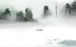 中国风水墨山水画图片