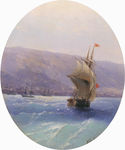 欧式海景油画 风景油画 手绘