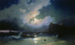 欧式海景油画 风景油画 手绘
