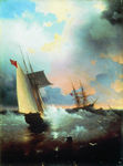 欧式海景油画 风景油画 手绘