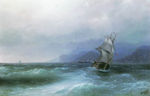欧式海景油画 风景油画 手绘