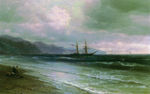 欧式海景油画 风景油画 手绘