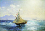 欧式海景油画 风景油画 手绘