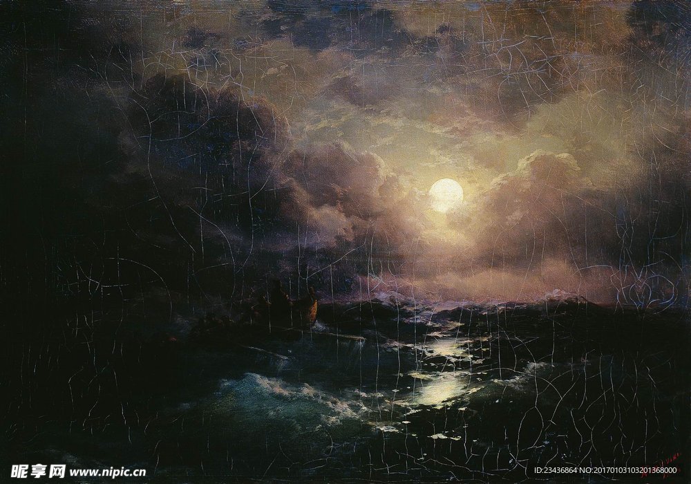 欧式海景油画 风景油画 手绘