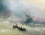 欧式海景油画 风景油画 手绘