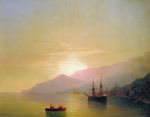 欧式海景油画 风景油画 手绘