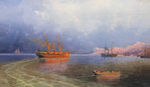 欧式海景油画 风景油画 手绘