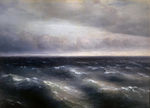 欧式海景油画 风景油画 手绘