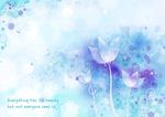 梦幻蓝色花朵背景底纹素材