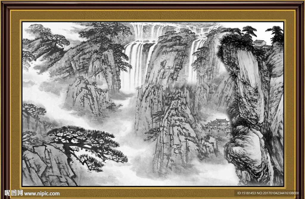 巨幅山水画