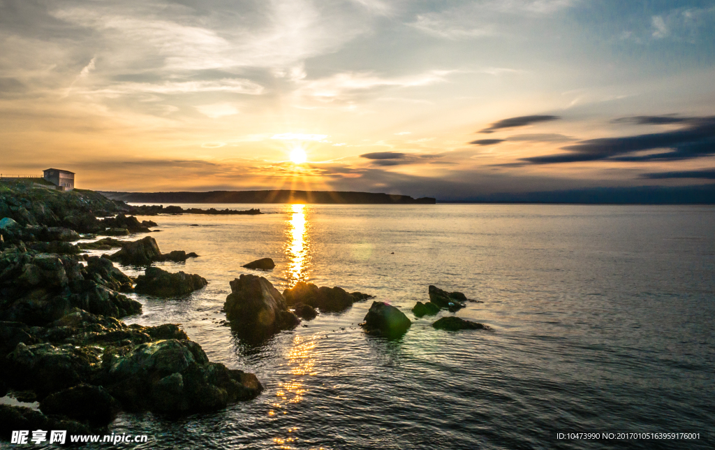 海景夕阳