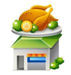 饭店立体图标