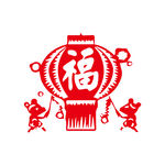 元宵节剪纸灯