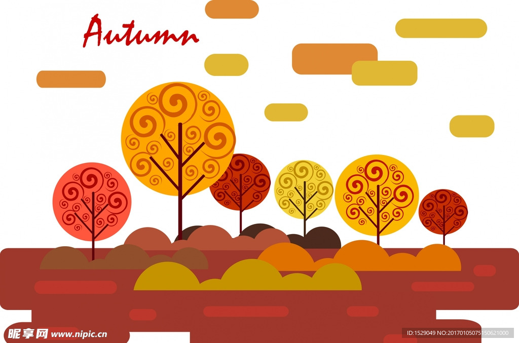 卡通秋天背景