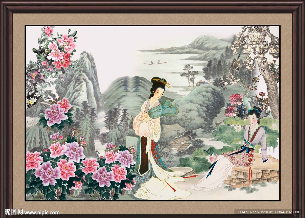 国画仕女图