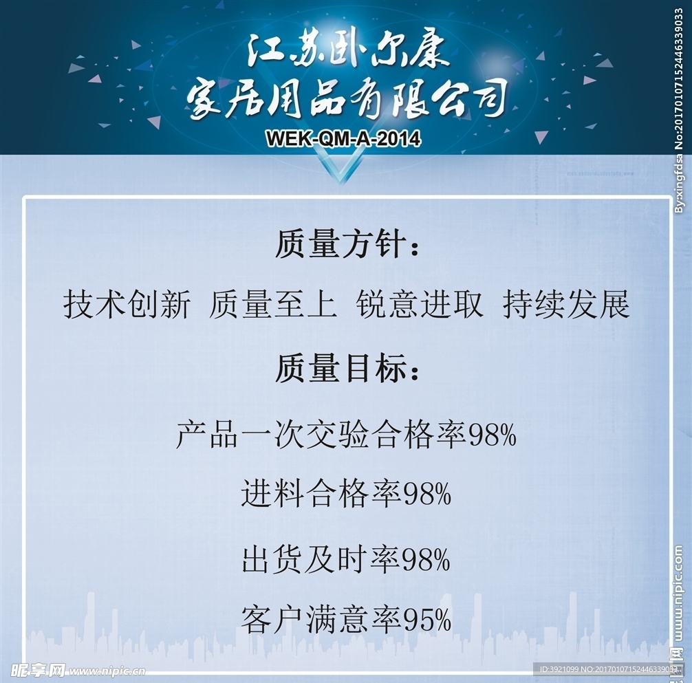 质量方针目标