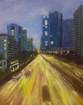 夜景油画