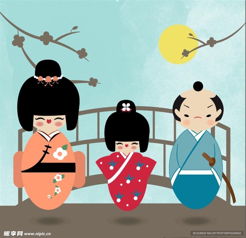 日本娃娃图片