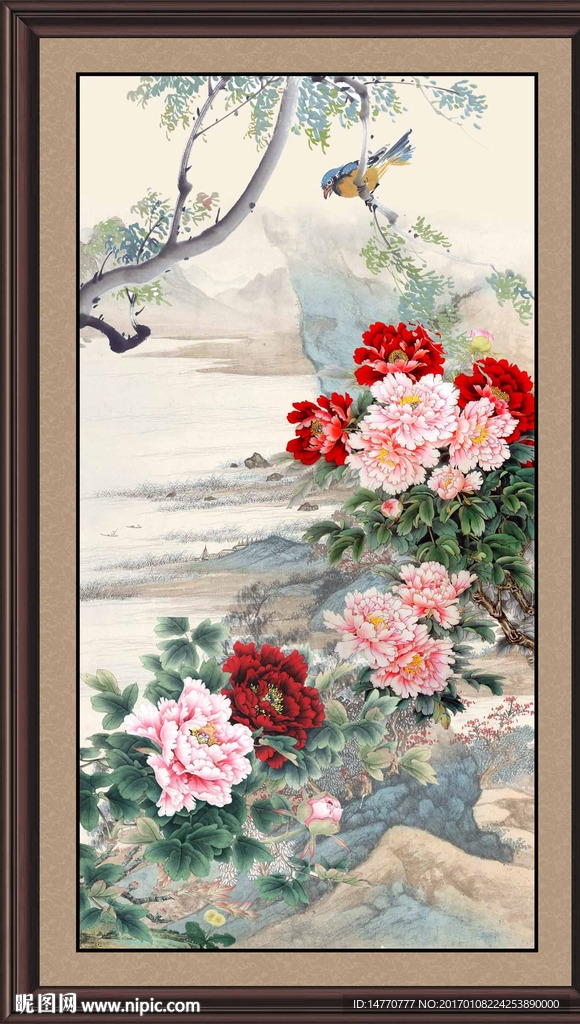 国画牡丹