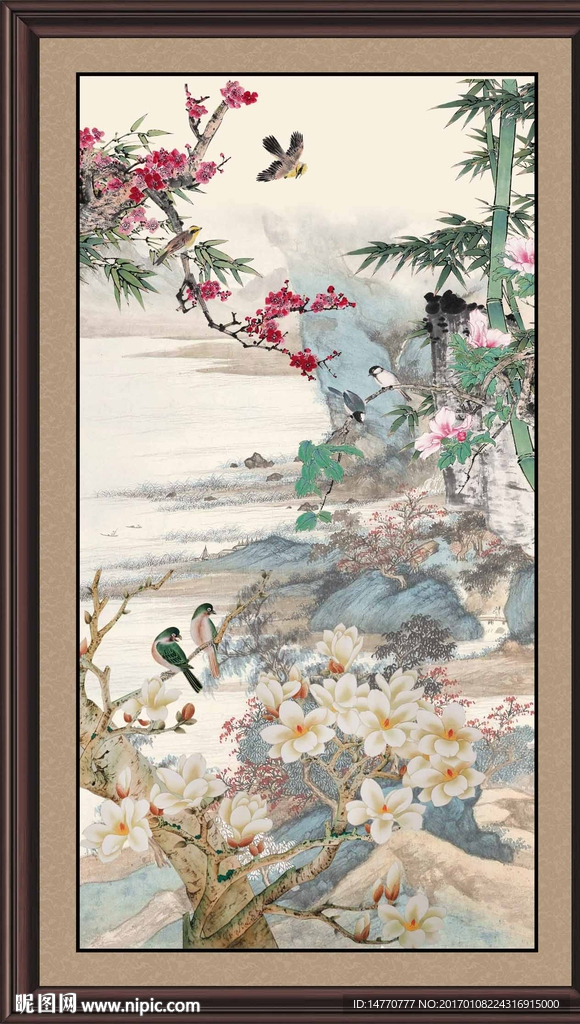 花鸟竹子