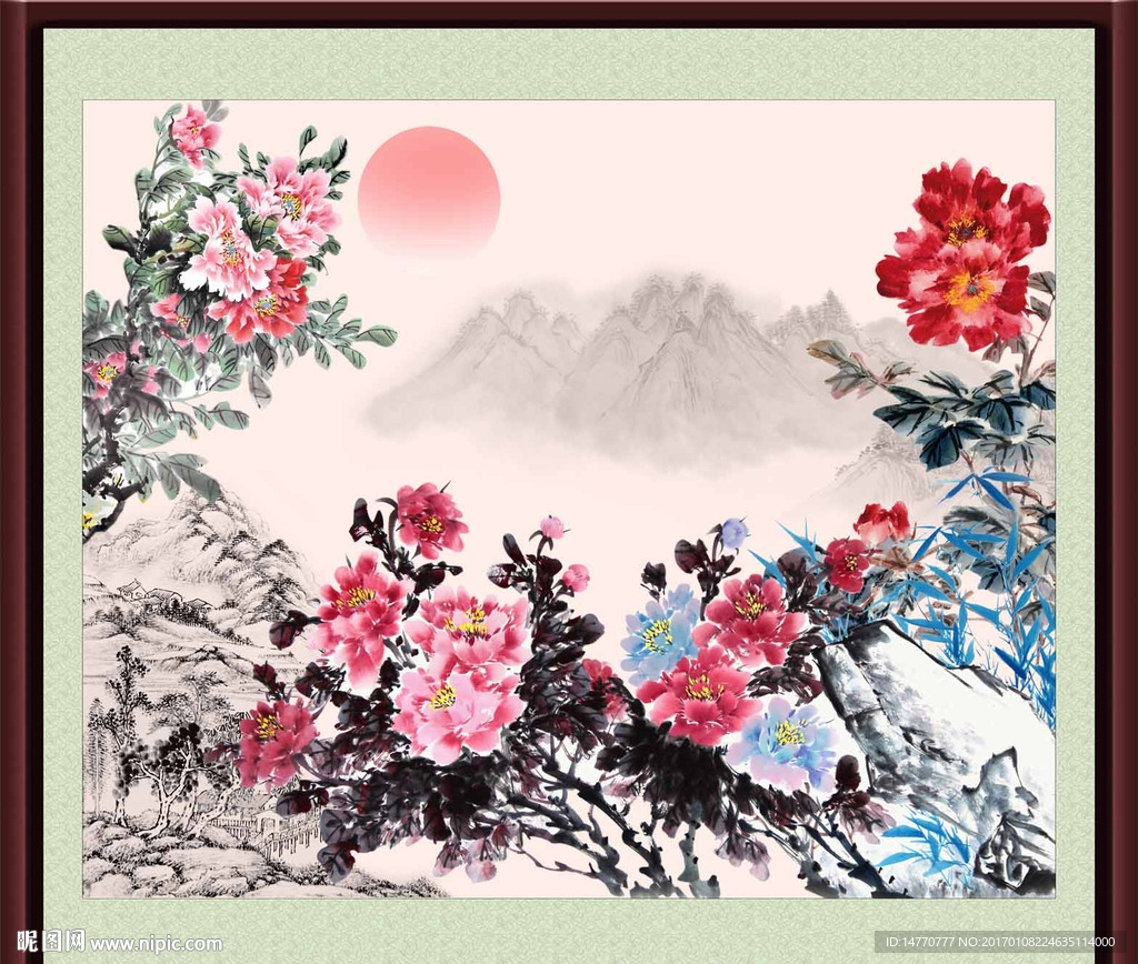国画牡丹