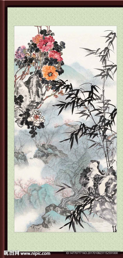 国画竹子