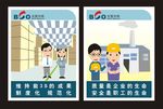 安全生产漫画卡通矢量图标