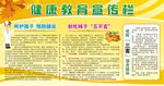 黄色健康教育宣传栏模板