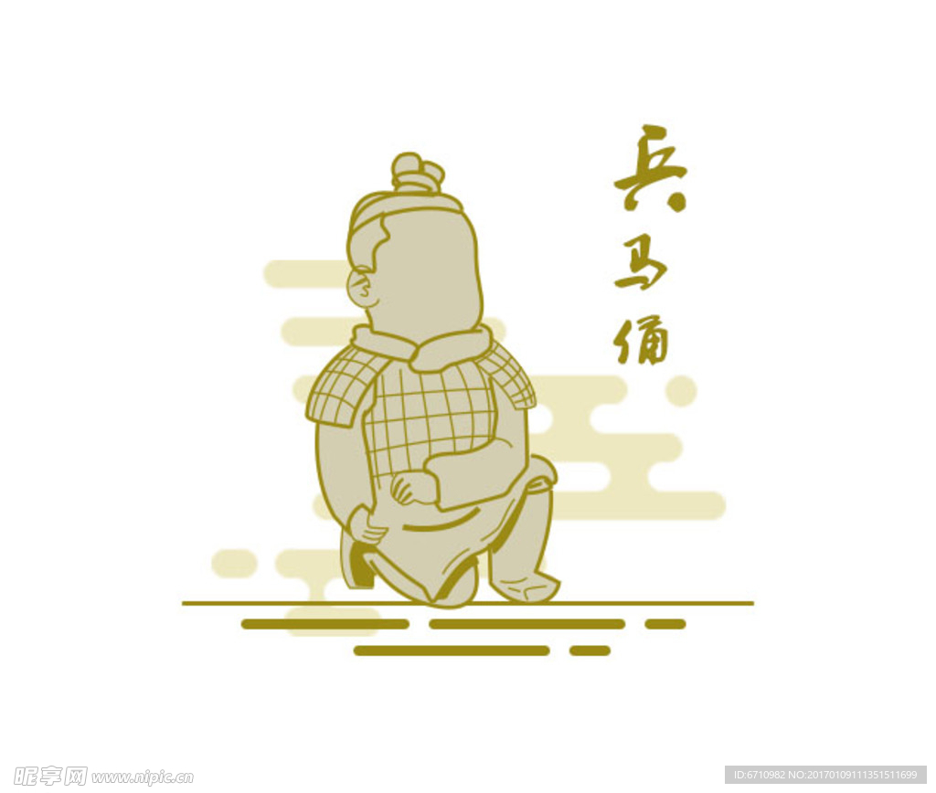 陕西建筑标志-兵马俑