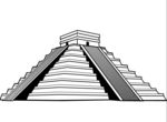 玛雅金字塔矢量