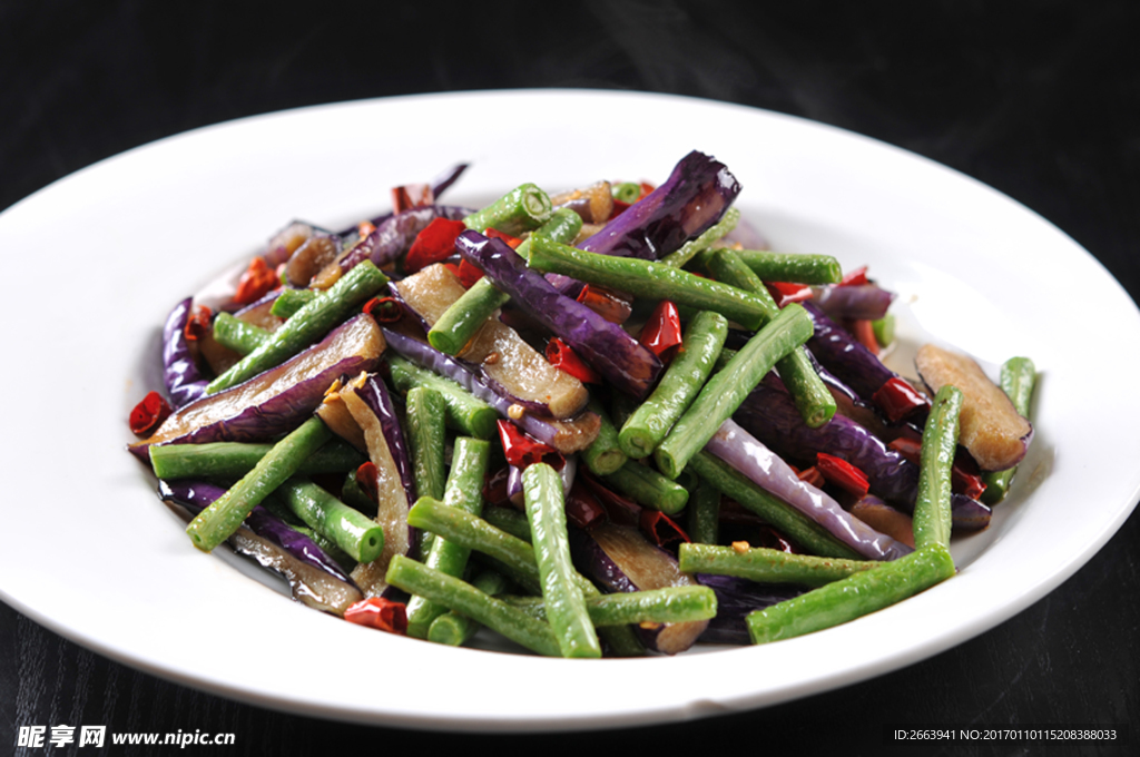 茄子炒豆角