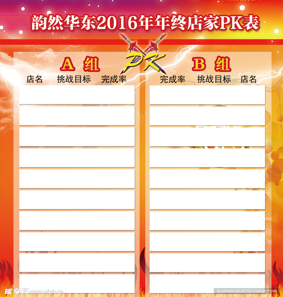 pk 业绩