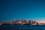 海滨城市夜景