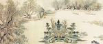 词：山水 山水风景 巨幅山水画