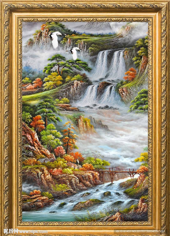 油画山水