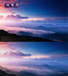 唯美火烧云风景高清视频