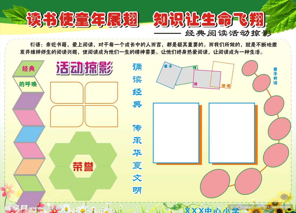 读书活动展板