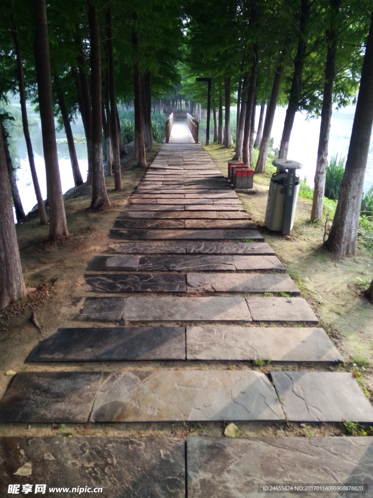 幽静石板路