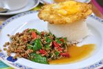 美味的猪排饭图片