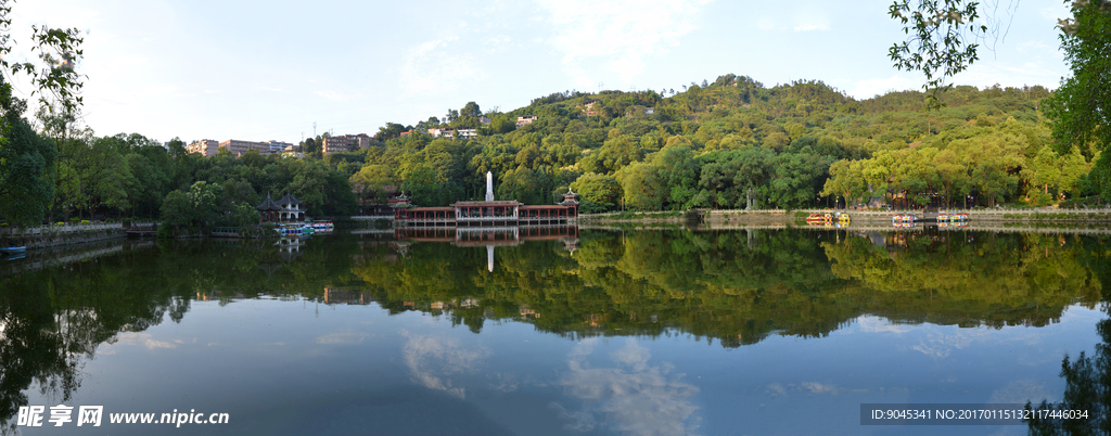 宜宾流杯池公园全景