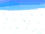 手绘雪景
